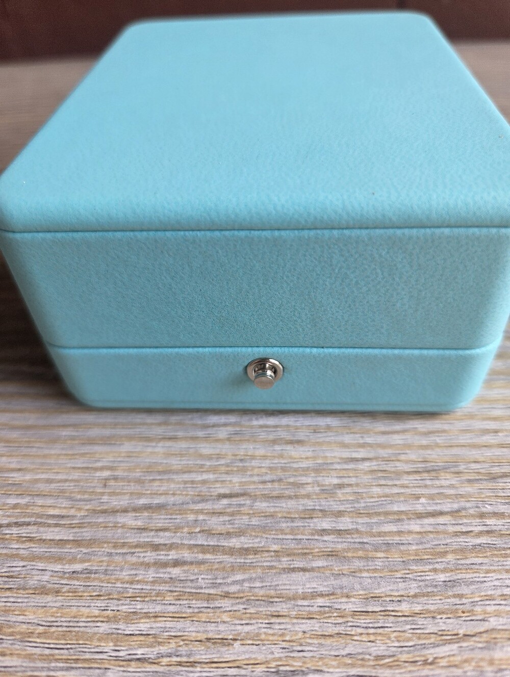 Tiffany & Co Large Blue Leather Necklace Presentation Box / jewelry case box - Picture 8 of 9
